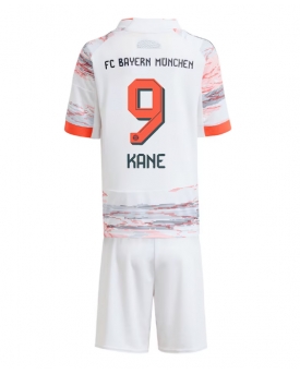 Billige Fotballdrakt Bayern Munich Harry Kane #9 Replika Bortedraktsett Barn 2025-26 Kortermet (med bukser)
